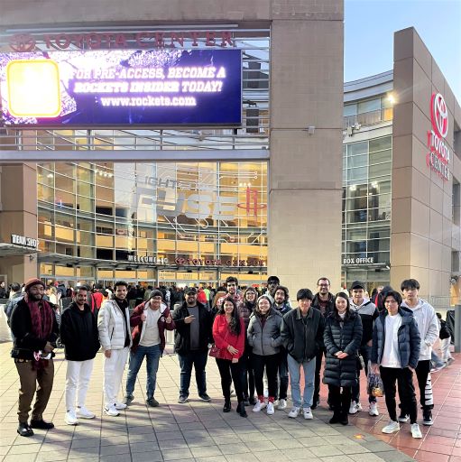 Students at Toyota Center