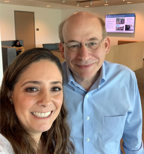 When Rice University’s president, David Leebron, visited our building, Martha made sure to take a picture with him.