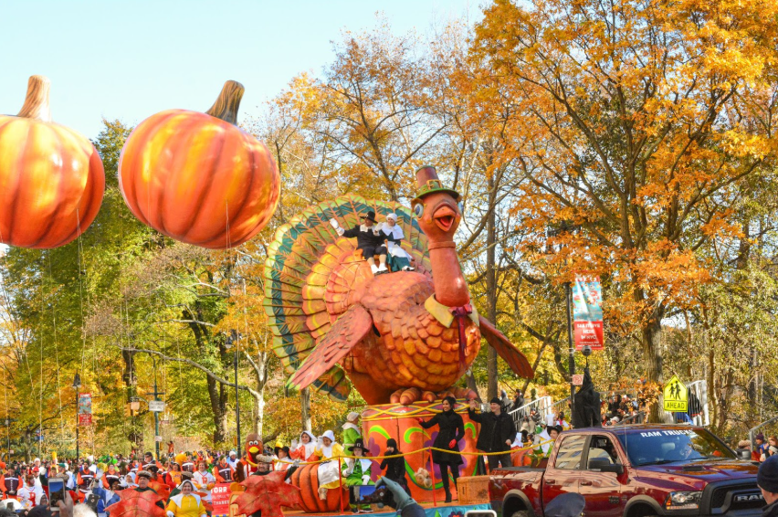 turkey Thanksgiving parade float