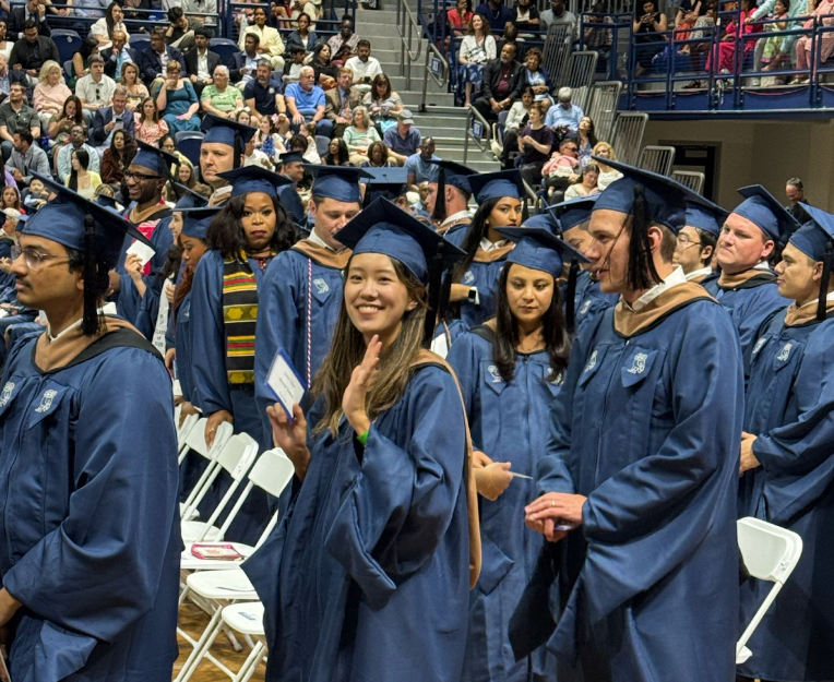 female college student at graduation