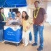 students standing around an ice cream cart